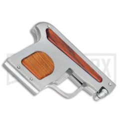 AGA Campolin Cocobolo Automatic Gun Knife - Satin Plain -Knivesand Tools Shop AGA Campolin Automatic Gun Knife Cocobolo GX 33672 ns side large