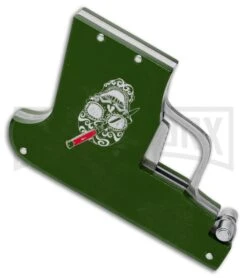 Knivesand Tools Shop -Knivesand Tools Shop AGA Campolin Gun Knife Auto Green Satin CEM PIS GREEN GX 33939 jr spine large