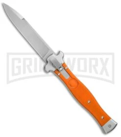 AGA Campolin Zero Orange G-10 Leverlock Automatic - Bayonet Stonewash Plain