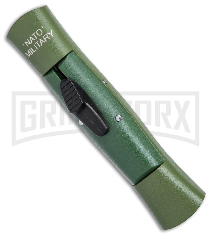 AKC 007 Concord NATO Military OD Green OTF Automatic Knife - Black Dagger AKC 007 Concord NATO Military OD Green OTF Automatic Knife - Black Dagger -Knivesand Tools Shop AKC 007 Concord NATO Military OTF Auto OD Green Black Dagger BHQ 158254 jr spine large