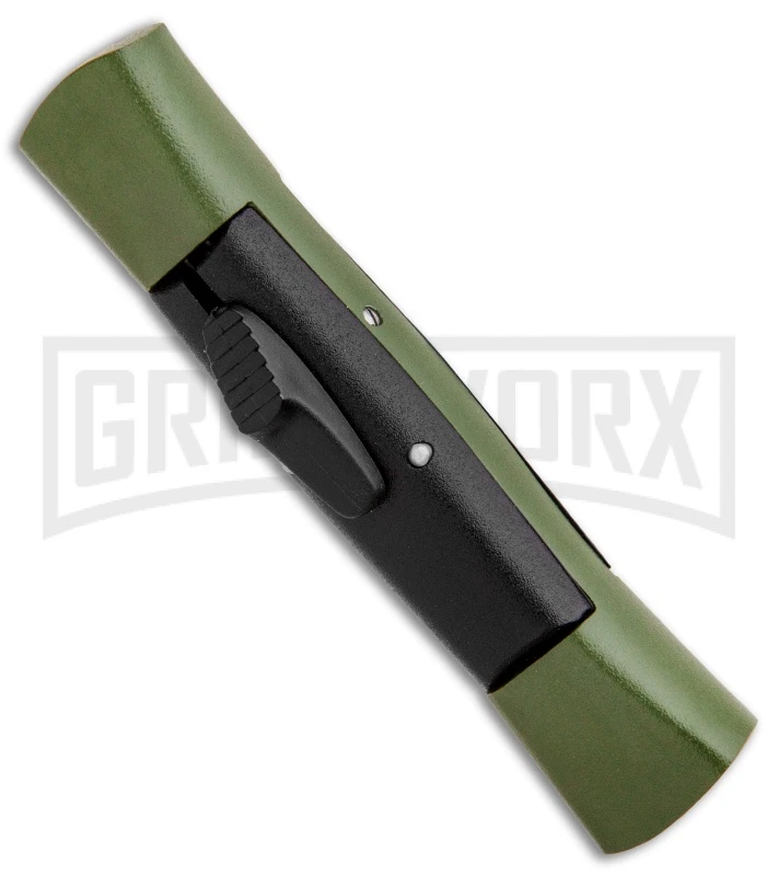 AKC Concord Green/Black OTF Automatic Knife - Flat Black AKC Concord Green/Black OTF Automatic Knife - Flat Black -Knivesand Tools Shop AKC 007 Concord OTF Green Black Flat GX 30500 jr spine large