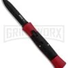AKC 007 Concord Red/Black OTF Automatic Knife - Dagger Black