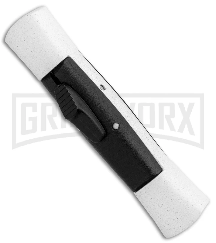 AKC 007 Concord White/Black OTF Automatic Knife - Flat Black AKC 007 Concord White/Black OTF Automatic Knife - Flat Black -Knivesand Tools Shop AKC 007 Concord OTF White Black Flat GX 30496 jr spine large