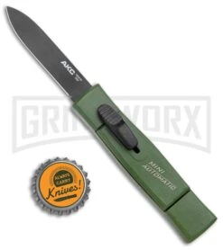 AKC Minion Concord Green OTF Automatic Knife - Spear Point Plain 5 AKC Minion Concord Green OTF Automatic Knife - Spear Point Plain -Knivesand Tools Shop AKC 007 Mini Concord OTF Auto NATO Green Black BHQ 135713 jr bottlecap large