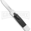 AKC Minion Concord White/Black OTF Automatic Knife - Spear Point Satin Plain -Knivesand Tools Shop AKC 007 Mini Concord OTF Auto White Black Satin BHQ 135712 jr large
