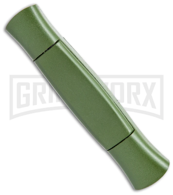 AKC 077 Concord NATO Military Green OTF Automatic Knife - Satin Plain AKC 077 Concord NATO Military Green OTF Automatic Knife - Satin Plain -Knivesand Tools Shop AKC 077 Concord OTF Auto NATO Military Green Satin Flat BHQ 179232 jr side large