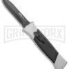 AKC 777 Blackfinger Brushed Aluminum OTF Automatic Knife - Dagger Black Plain 2 AKC 777 Blackfinger Brushed Aluminum OTF Automatic Knife - Dagger Black Plain -Knivesand Tools Shop AKC 777 Blackfinger Dagger OTF Auto Brushed Black BHQ 138853 jr large