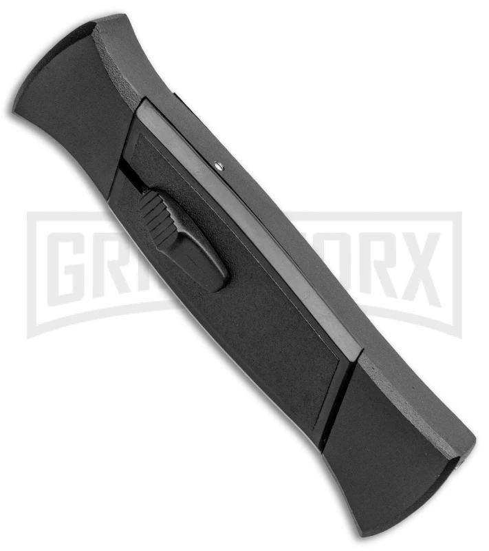 AKC 777 Blackfinger Black OTF Automatic Knife - Dagger Gold Plain AKC 777 Blackfinger Black OTF Automatic Knife - Dagger Gold Plain -Knivesand Tools Shop AKC 777 Blackfinger OTF Auto Black Gold Dagger BHQ 92040 jr spine large