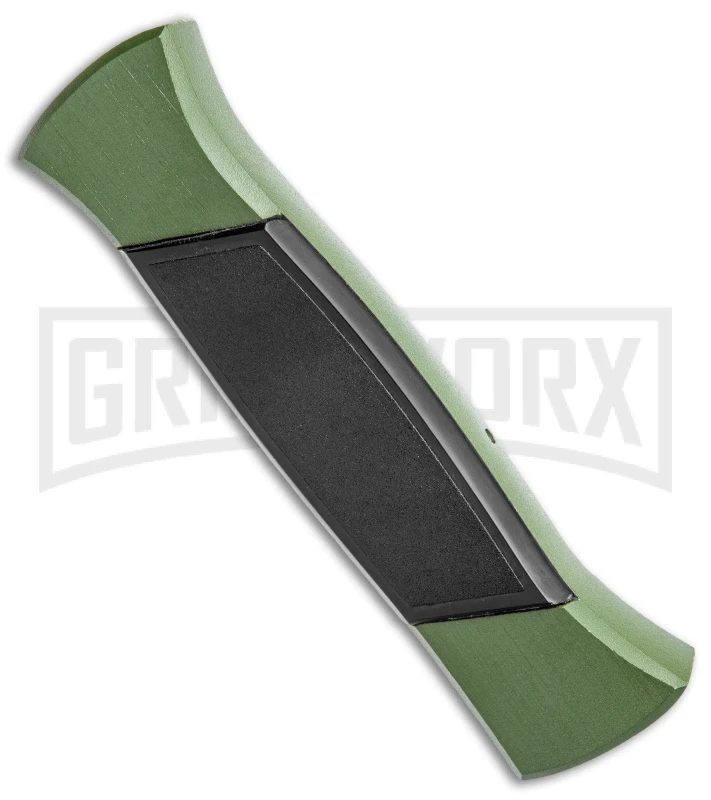 AKC 777 Blackfinger Green/Black OTF Automatic Knife - Black Plain AKC 777 Blackfinger Green/Black OTF Automatic Knife - Black Plain -Knivesand Tools Shop AKC 777 Blackfinger OTF Auto Green Black Black Flat BHQ 138920 jr side large