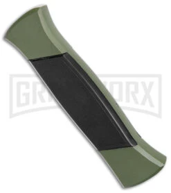 AKC 777 Blackfinger Green/Black OTF Automatic Knife - Satin Tanto 4 AKC 777 Blackfinger Green/Black OTF Automatic Knife - Satin Tanto -Knivesand Tools Shop AKC 777 Blackfinger OTF Auto Green Black SW Tanto BHQ 152941 jr side large