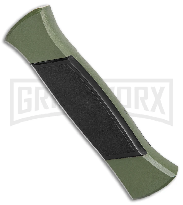 AKC 777 Blackfinger Green/Black OTF Automatic Knife - Satin Tanto AKC 777 Blackfinger Green/Black OTF Automatic Knife - Satin Tanto -Knivesand Tools Shop AKC 777 Blackfinger OTF Auto Green Black SW Tanto BHQ 152941 jr side large