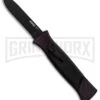 AKC 777 Blackfinger Sim Carbon Fiber OTF Automatic Knife - Black Plain 1 AKC 777 Blackfinger Sim Carbon Fiber OTF Automatic Knife - Black Plain -Knivesand Tools Shop AKC 777 Blackfinger Sim Carbon Fiber Black Flat BHQ 90290 er large