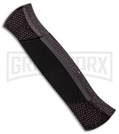 AKC 777 Blackfinger Sim Carbon Fiber OTF Automatic Knife - Black Plain -Knivesand Tools Shop AKC 777 Blackfinger Sim Carbon Fiber Black Flat BHQ 90290 er side large
