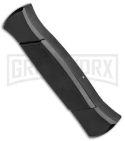 AKC 777 Blackfinger Black OTF Automatic Knife - Black Tanto -Knivesand Tools Shop AKC 777 Blackfinger Tanto OTF Auto Black Black BHQ 87414 jr side large