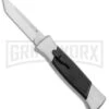 AKC 777 Blackfinger Brushed Aluminum OTF Automatic Knife - SW Tanto 1 AKC 777 Blackfinger Brushed Aluminum OTF Automatic Knife - SW Tanto -Knivesand Tools Shop AKC 777 Blackfinger Tanto OTF Auto Brushed Aluminum SW BHQ 87412 jr 2 large