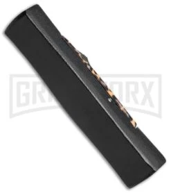 AKC Minion Concord Leopard OTF Automatic Knife - Flat Black Plain 4 AKC Minion Concord Leopard OTF Automatic Knife - Flat Black Plain -Knivesand Tools Shop AKC Concord Minion Leopard Flat Blk BP 18949 jr side large