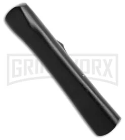 AKC Concord Snake OTF Automatic Knife - Flat Grind Black Drop Point Plain -Knivesand Tools Shop AKC Concord OTF Automatic Knife Snake 3.25in Black Flat BHQ 184001 hd side large