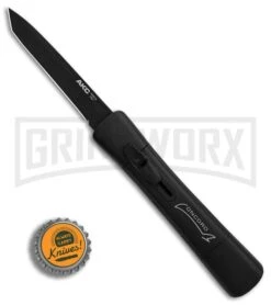 AKC Concord Black OTF Automatic Knife - Tanto Black Plain -Knivesand Tools Shop AKC Concord Tanto Black Black BHQ 90285 er bottlecap large