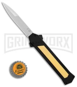 AKC F-16 Brass D/A OTF Automatic Knife - Bayo Satin Plain -Knivesand Tools Shop AKC F 16 BHQ Exclusive Brass Bayo Satin Plain GX 30990 er bottlecap large