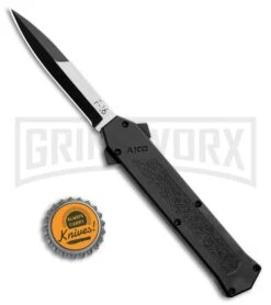 AKC F-16 Black D/A OTF Automatic Knife - Bayo Two Tone 5 AKC F-16 Black D/A OTF Automatic Knife - Bayo Two Tone -Knivesand Tools Shop AKC F 16 Black DA OTF Auto Bayo TT Plain BHQ 111245 jr bottlecap large