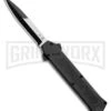 AKC F-16 Black D/A OTF Automatic Knife - Bayo Two Tone -Knivesand Tools Shop AKC F 16 Black DA OTF Auto Bayo TT Plain BHQ 111245 jr large