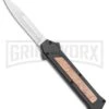 AKC F-16 Black/Wood D/A OTF Automatic Knife - Bayo Satin Plain 1 AKC F-16 Black/Wood D/A OTF Automatic Knife - Bayo Satin Plain -Knivesand Tools Shop AKC F 16 Black Wood DA OTF Auto Bayo Satin Plain BP 24620 jr large