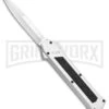 AKC F-16 White D/A OTF Automatic Knife - Bayo Satin Plain -Knivesand Tools Shop AKC F 16 White DA OTF Bayo Satin Plain BP 23853 jr large
