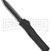 AKC F-20 Black D/A OTF Automatic Knife - Spear Point Black Plain 2 AKC F-20 Black D/A OTF Automatic Knife - Spear Point Black Plain -Knivesand Tools Shop AKC F 20 DA Dagger OTF Auto Black Black BHQ 140839 jr large