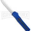 AKC F-20 Blue D/A OTF Automatic Knife - Spear Point Satin Plain 2 AKC F-20 Blue D/A OTF Automatic Knife - Spear Point Satin Plain -Knivesand Tools Shop AKC F 20 DA Dagger OTF Auto Blue Satin BHQ 140833 jr large