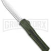 AKC F-20 OD Green D/A OTF Automatic Knife - Satin Plain -Knivesand Tools Shop AKC F 20 DA Dagger OTF Auto OD Green Satin BHQ 140493 jr large