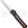 AKC F-20 Black W/ Tie Dye Inlay D/A OTF Automatic Knife - Satin Plain -Knivesand Tools Shop AKC F 20 DA SP OTF Auto Black Tie Dye Inlay Satin BHQ 152893 jr large