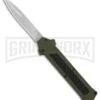 AKC F-16 OD Green D/A OTF Automatic Knife - Bayo Satin Plain -Knivesand Tools Shop AKC F16 OD Green DA Bayo Satin Plain BP 25690 er large