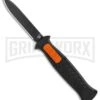 AKC X-treme EVO Black / Orange Slide OTF Automatic Knife - Black Plain -Knivesand Tools Shop AKC X treme EVO OTF Auto Black Orange Slide Black BHQ 114335 jr large
