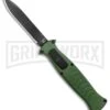 AKC X-treme EVO Green OTF Automatic Knife - Black Plain -Knivesand Tools Shop AKC X treme EVO OTF Auto Green Black BHQ 105414 jr 2 large