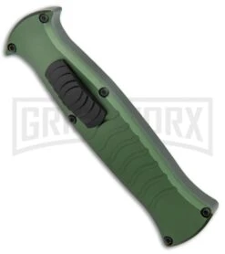 AKC X-treme EVO Green OTF Automatic Knife - Black Plain -Knivesand Tools Shop AKC X treme EVO OTF Auto Green Black BHQ 105414 jr spine 2 large
