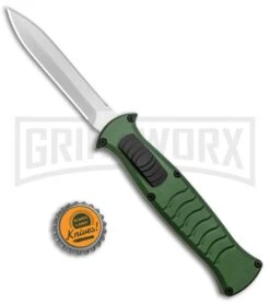 AKC X-treme EVO Green OTF Automatic Knife - Satin DE Dagger -Knivesand Tools Shop AKC X treme EVO OTF Auto Green Satin DE Dagger BHQ 134949 jr bottlecap 2 large