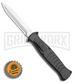 AKC X-treme EVO Black OTF Automatic Knife - Satin Plain Dagger 5 AKC X-treme EVO Black OTF Automatic Knife - Satin Plain Dagger -Knivesand Tools Shop AKC X treme EVO OTF Automatic Knife Black 3.5 Satin Dagger BHQ 119723 LS Bottlecap large