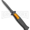 AKC X-treme EVO Black / Orange Slide OTF Automatic Knife - Black Plain Dagger -Knivesand Tools Shop AKC X treme EVO OTF Automatic Knife Black Orange Slide 3.5 Black Dagger BHQ 119626 LS large