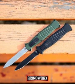 AKC X-treme EVO Black OTF Automatic Knife W/ Pocket Clip - Black Plain -Knivesand Tools Shop AKC X treme EVO OTF Automatic Knife Green Satin BHQ 105417 kp orange web large 2