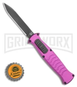 AKC X-treme EVO OTF Automatic Knife - Purple Black Plain -Knivesand Tools Shop AKC X treme EVO OTF Automatic Knife Purple 3.5 Black BHQ 120293 LS Bottlecap large