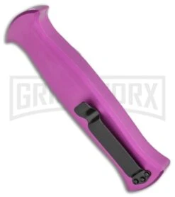 AKC X-treme EVO OTF Automatic Knife - Purple Black Plain -Knivesand Tools Shop AKC X treme EVO OTF Automatic Knife Purple 3.5 Black BHQ 120293 LS Side large
