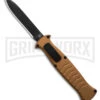 AKC X-treme EVO Gold OTF Automatic Knife - Black Plain Spear Point -Knivesand Tools Shop AKC Xtreme EVO Gold Automatic Knife Black Plain GX 41624 hd large