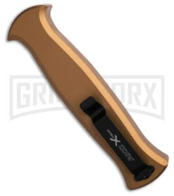 AKC X-treme EVO Gold OTF Automatic Knife - Black Plain Spear Point 4 AKC X-treme EVO Gold OTF Automatic Knife - Black Plain Spear Point -Knivesand Tools Shop AKC Xtreme EVO Gold Automatic Knife Black Plain GX 41624 hd side large