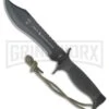 Armada Midnight Finish OD Green Polymer Fixed Blade Knife - Black Plain -Knivesand Tools Shop Armada Midnight Finish OD Green Polymer black plain BHQ 57001 er large