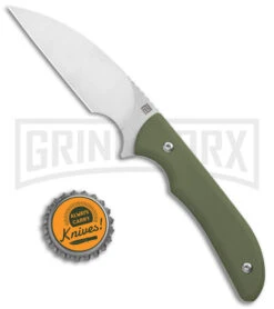 Artisan Cutlery Green G-10 Sea Snake Fixed Blade Knife - Satin Plain -Knivesand Tools Shop Artisan Sea Snake OD Green G 10 SW 1842B GN BHQ 119565 jr bottlecap large