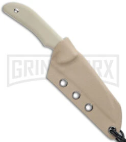 Artisan Cutlery Tan G-10 Sea Snake Fixed Blade Knife - Satin Plain 4 Artisan Cutlery Tan G-10 Sea Snake Fixed Blade Knife - Satin Plain -Knivesand Tools Shop Artisan Sea Snake Tan G 10 SW 1842B DE BHQ 119566 jr sheath large