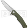 Artisan Cutlery Zumwalt Textured Green G-10 Folding Knife - Satin Plain