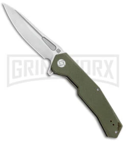 Artisan Cutlery Zumwalt Textured Green G-10 Folding Knife - Satin Plain