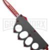 Atomic 1918 Gray OTF Automatic Knuckle Dagger Knife - Red Plain 2 Atomic 1918 Gray OTF Automatic Knuckle Dagger Knife - Red Plain -Knivesand Tools Shop Atomic 1918 Gray OTF Automatic Knuckle Knife Dagger Red Satin GX 41589 td large
