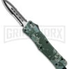 Atomic Defender Medium Digi Camo D/E OTF Automatic Knife - Dagger Two Tone Serr